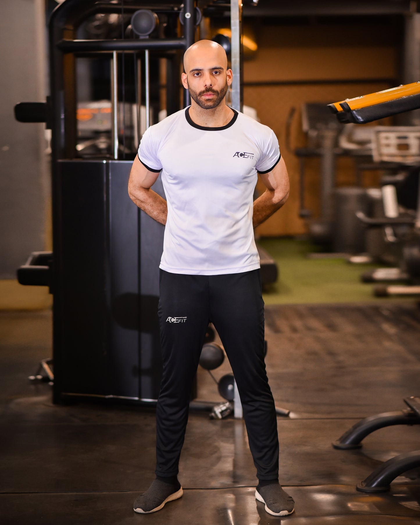 White & Black Dri-Fit Tracksuit