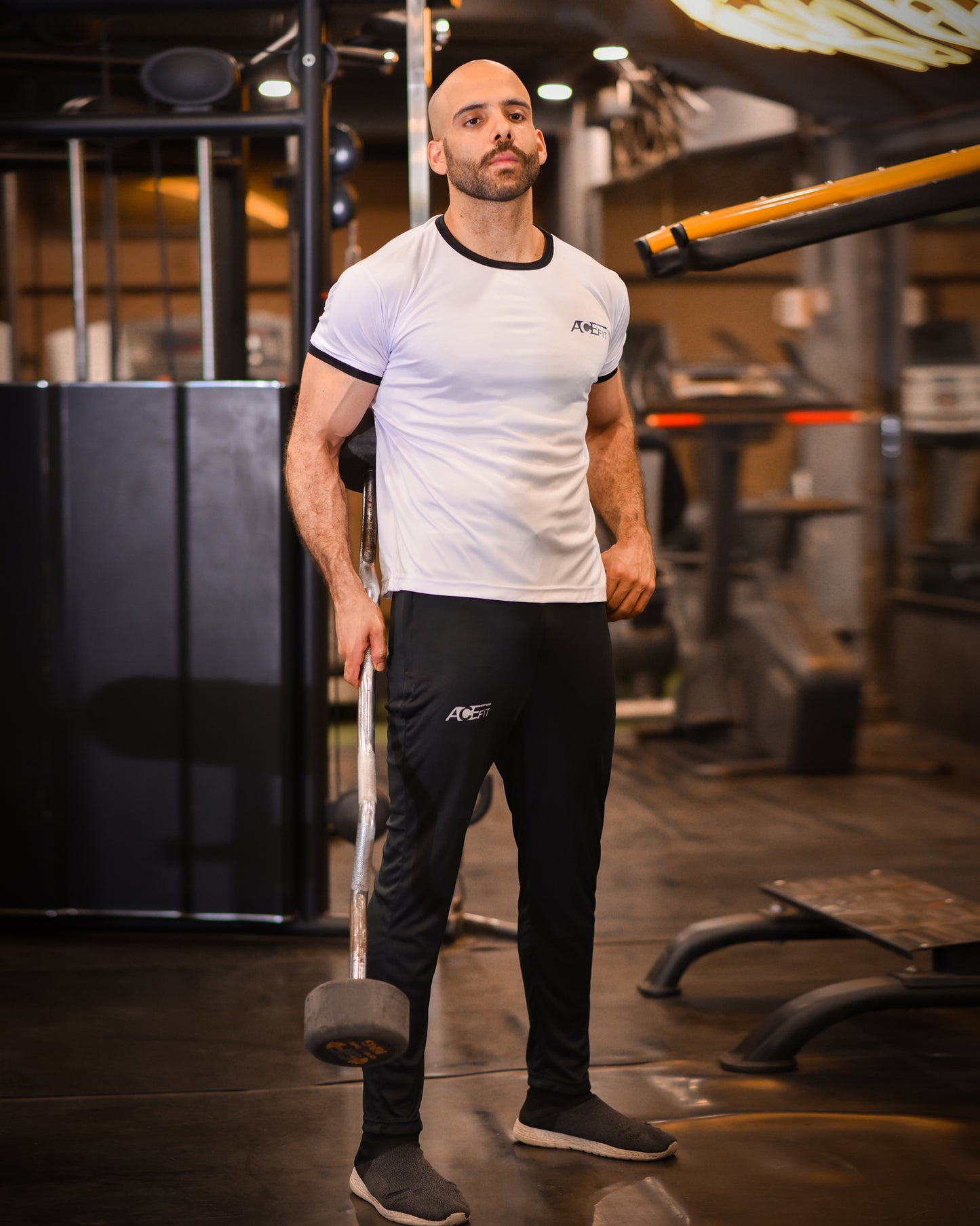 White & Black Dri-Fit Tracksuit